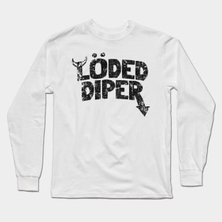 BLACK VINTAGE LODED DIPER Long Sleeve T-Shirt